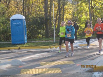 My first half marathon in October 2011